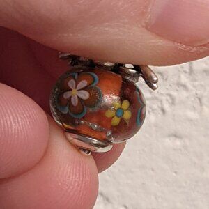 James Avery Retired Dragonfly Glass Bead Charm